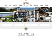 Tablet Screenshot of hotelswing.cz